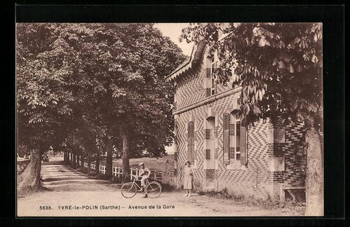 Cpa yvré polin avenue de - cpa, yvré-le-polin,