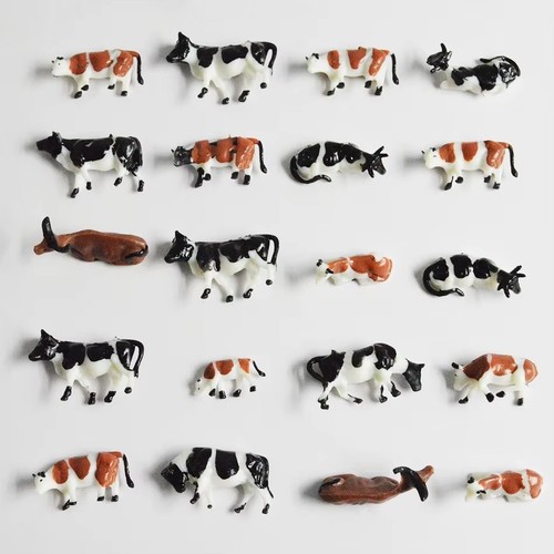 Animali mucche pezzi - h0, 20