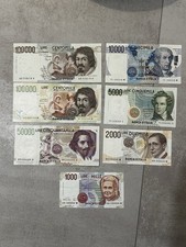 Lotto 7 Banconote Lire