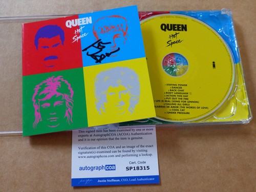 Queen john deacon autografo - john,