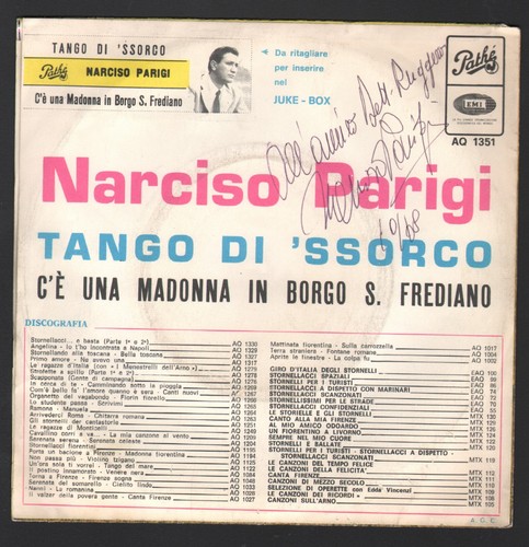 Narciso parigi tanco - parigi,