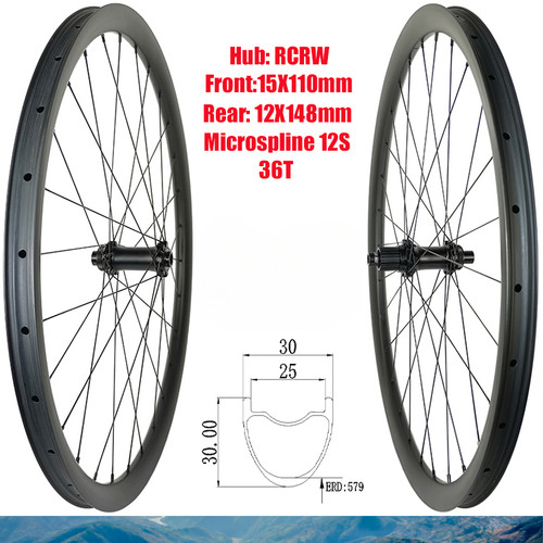 Set ruote carbonio bici mtb