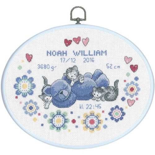 Set punto croce permin - set, con