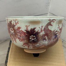 Kutani Ware Kutani Taizan Tea Matcha ciotola tinta tazza da tè vintage 574096