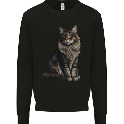 Felpa uomo con gatto - uomo,