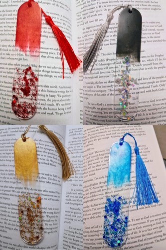 Resin bookmarks personalised