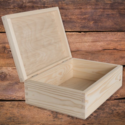 Scatola rettangolare legno - in,