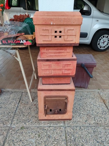 Stufa terracotta vintage - in,
