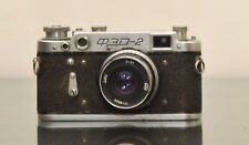 FED 2 Con Industar 61 52mm f2.8 Soviet 35mm Rangefinder Camera Leica Copy AS-IS