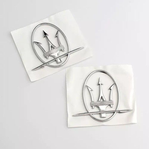 For 2pcs maserati side logo - side,