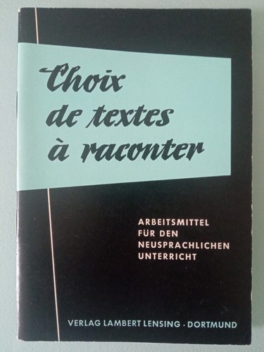 Choix textes raconter - textes,