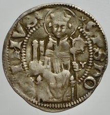 PADOVA - JACOPO II DA CARRARA 1345-1350 -AG/ CARRARINO  RARA