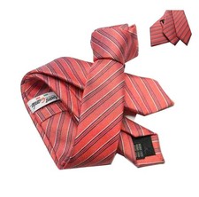 CRAVATTA rossa A RIGHE fini