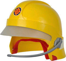 109252596 Sam - Casco Da Pompiere Con Visiera E Adesivo Si Illuminano Al Buio, C