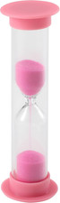 Clessidra in Plastica Rosa – 60 Secondi / 1 Minuto – Rubinetto a Sabbia per Cuci