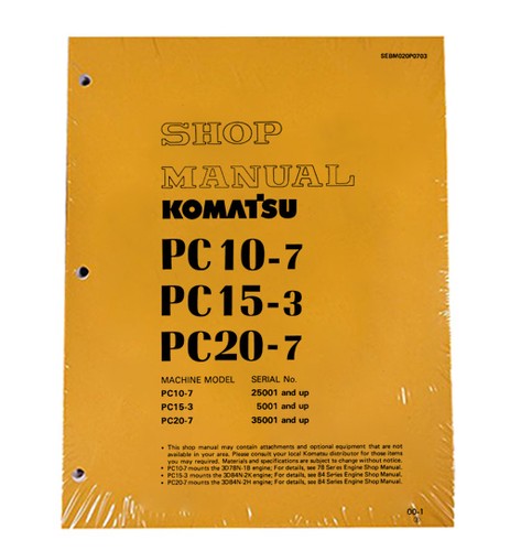 Komatsu pc10 pc15 - komatsu, pc20-7