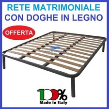 RETE LETTO ORTOPEDICA IN DOGHE MATRIMONIALE A 2 DUE PIAZZE 160X190 PER MATERASSO