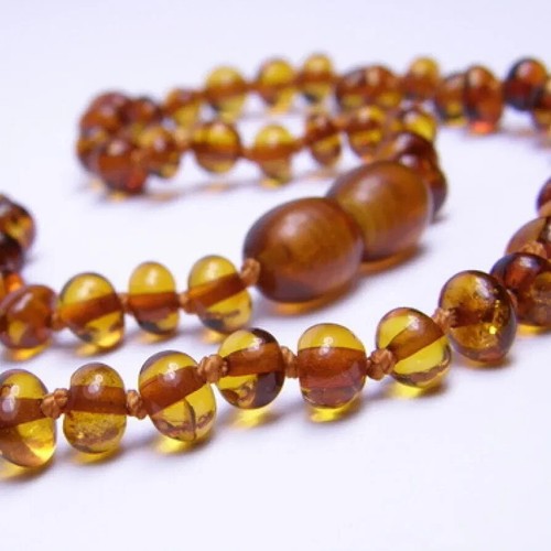 Collana ambra popolini - collana, di