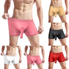 Boxer uomo a rete trasparente