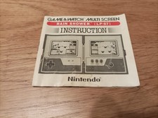 Notice Nintendo Game and Watch