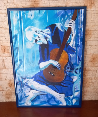 Old guitar player - guitar,