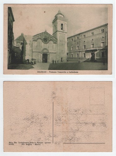 Cartolina iglesias palazzo - cartolina,