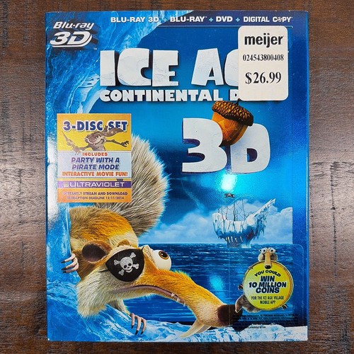 Ice age continental drift - continental, 3d