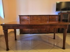SET TAVOLO IN RADICA DI NOCE +