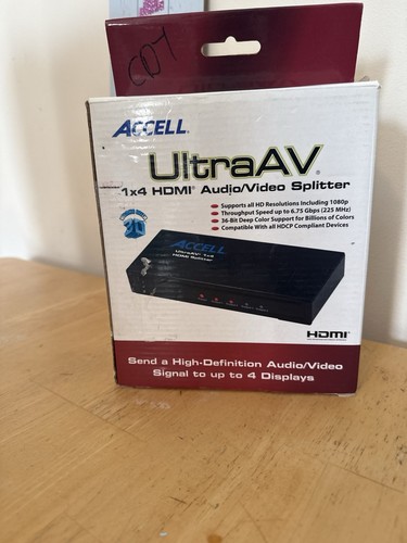 Accell ultraav 1x4 hdmi - 1x4,