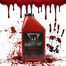 Sangue Liquido Finto in Bottiglia per Trucco Horror Halloween Sangue Zombie