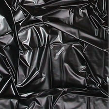 TELO COPRILETTO 180x220 IN "simil latex" (pvc) nero sexy shop toys