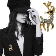 Spilla Cervo Cervi Oro -farbig