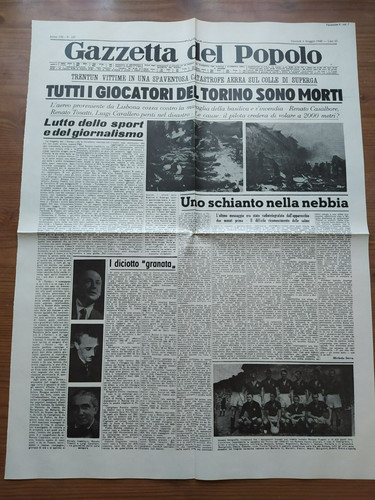 Tragedia superga incidente - di,