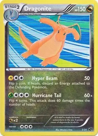 Dragonite pokemon - 5/20,