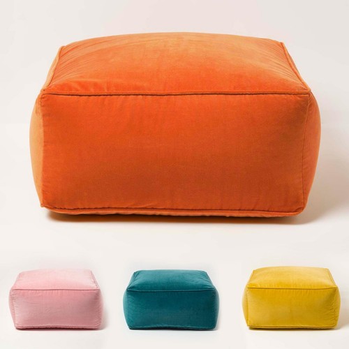 Pouf velluto cubo quadrato - velluto,
