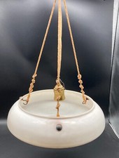 Lampadario Art-Deco Bianco Blu