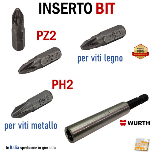Inserto bit per avvitatore - inserto,