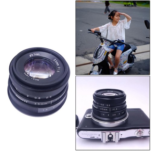 Mini objectif 35mm aps c - objectif, f/1.6