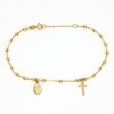 Bracciale unisex rosario oro - unisex,
