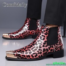 Stivaletti chelsea leopardati