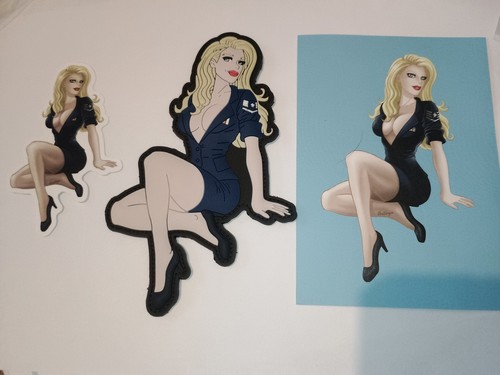 Air force pilot pin blonde - pin, up