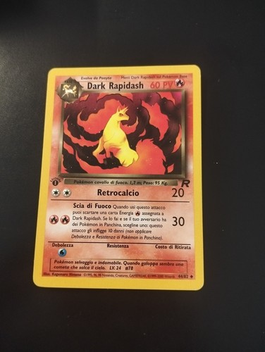 Carta pokemon dark rapidash - pokemon,