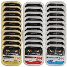 SET 30 CONFEZIONI OPTIMO PATÈ PER GATTO DA 100 GR GUSTI MISTI