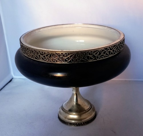 Alzata ceramica argento - e,
