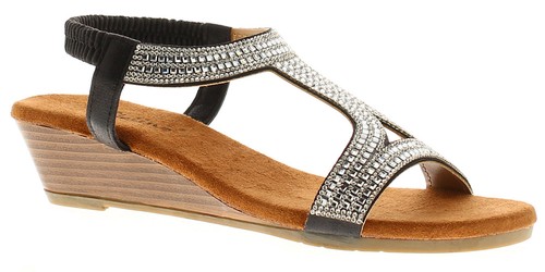 Platino sandali donna zeppa - platino,