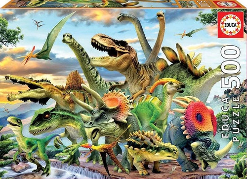 Puzzle educa dinosauro 500 - educa,