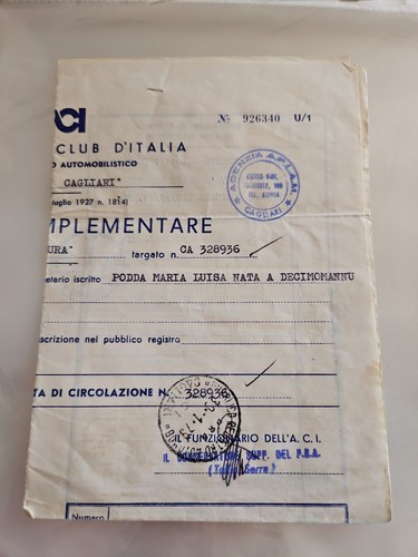 Vintage foglio - vintage, a.c.i.