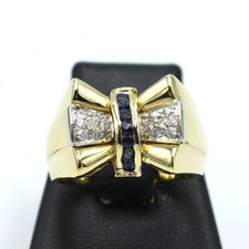 Anello a fiocco con diamanti e