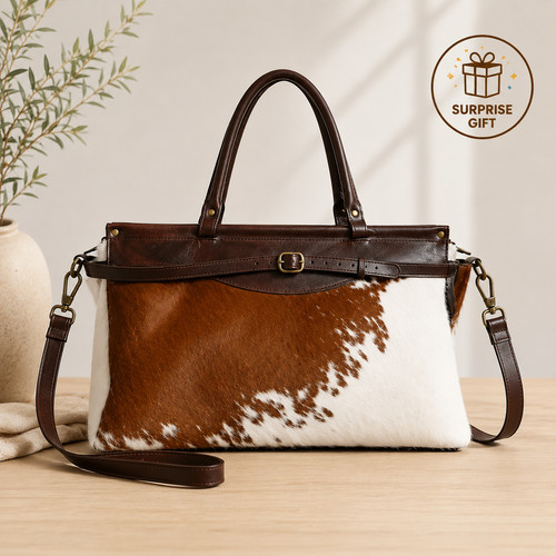 Borsa donna marrone - , bianca