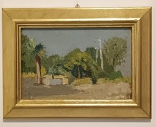 Armando Spadini (Firenze 1883-Roma 1925) antico dipinto olio su legno